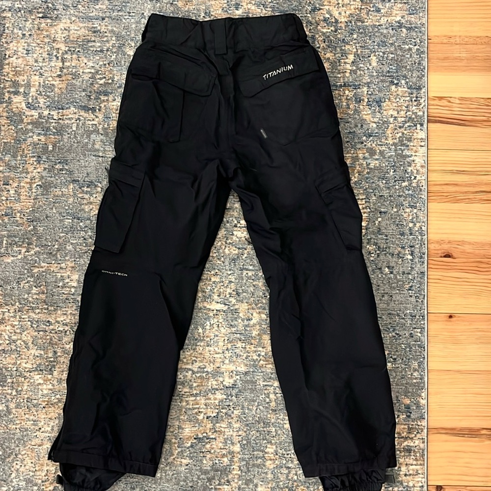 Columbia Titanium Snow Pants Women's Size Small Black Ski Snowboard Waterproof